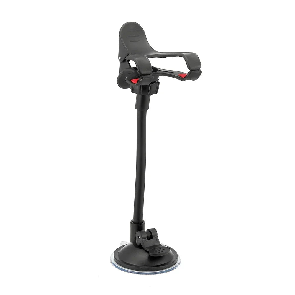 Universal Car Phone Holder – 360° Rotating Windshield & Dashboard Mount for Smartphone & GPS