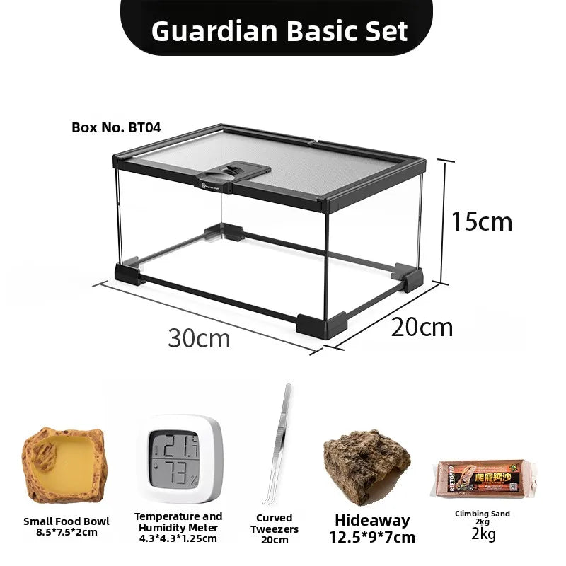 Eco Rainforest Glass Terrarium β Ideal for Lizards, Frogs, Crabs & Spiders