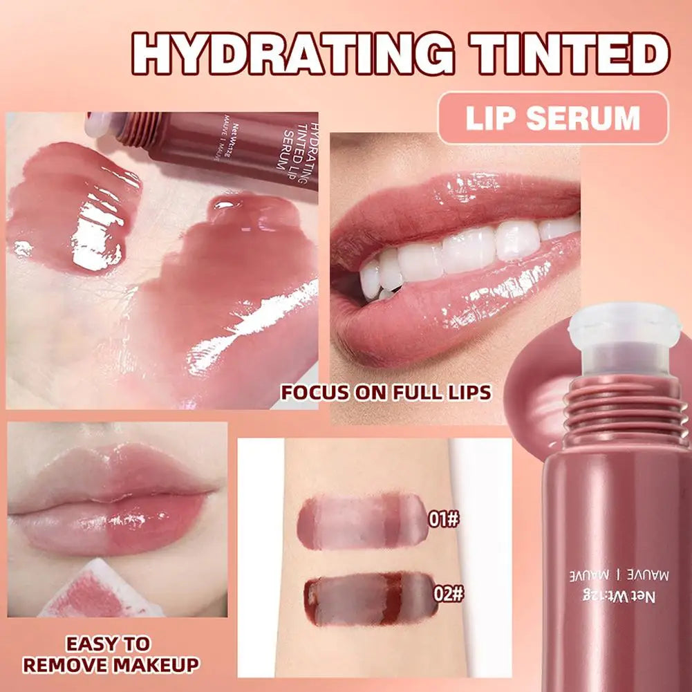 12G Colored Lip Gloss Liquid Hydrating And Moisturizing, Light And Shiny Lip Balm, Water Gloss Lip Glaze Moisturizing Lip Milk