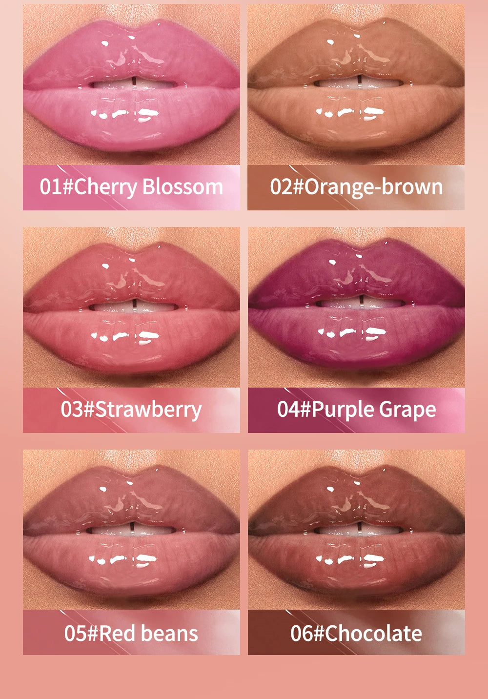 1PC Moisturizing Lip Gloss, Waterproof and Sweatproof, Easy to Apply, Non Fading, Non Staining, Creating Perfect Lip Makeup