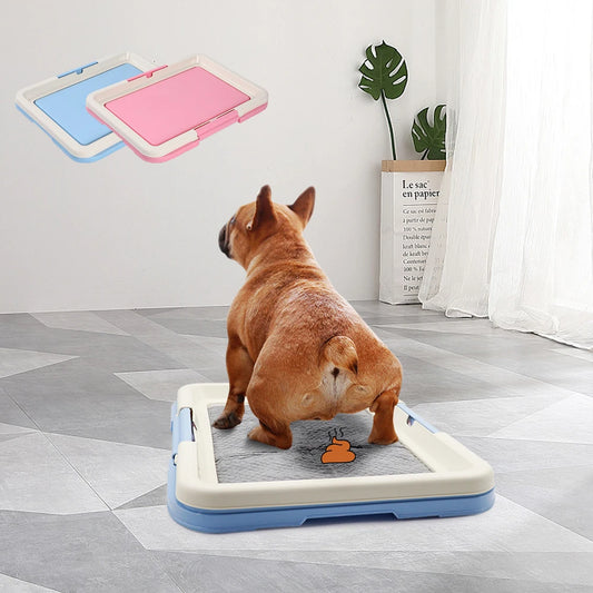 "Portable Dog Potty Training Toilet – Indoor Pet Litter Box for Small Dogs & Cats, Easy to Clean"