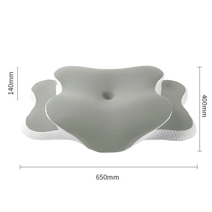Ergonomic Cervical Memory Foam Pillow – Neck & Shoulder Pain Relief with Ice Silk Pillowcase | Orthopedic Sleeping Support