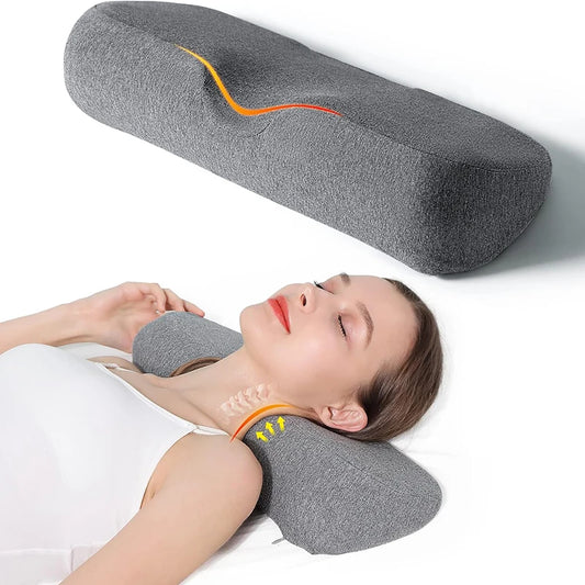 Cervical Memory Foam Pillow – Orthopedic Contour Bed Pillow for Side & Back Sleepers | Anti-Snore & Neck Pain Relief