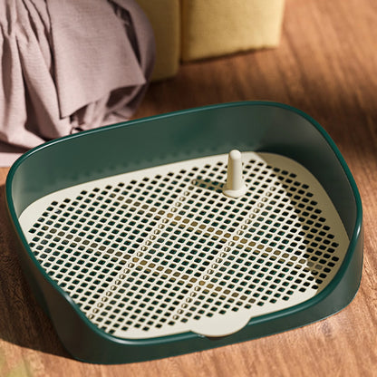 "Portable Indoor Dog Toilet – Anti-Splash Potty Training Tray for Puppies & Small Dogs"