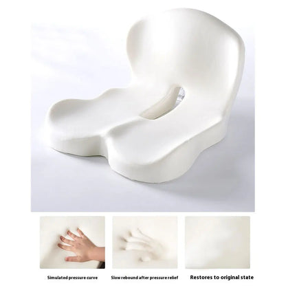 Memory Foam Office Chair Cushion with Lumbar Support – L-Shaped Seat & Backrest Pad for Car, Truck & Home Office