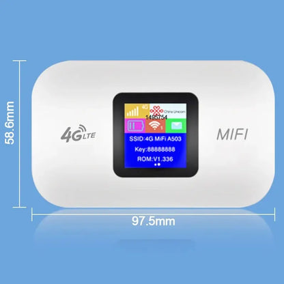 "4G LTE Portable WiFi Router – 150Mbps Mobile Hotspot with SIM Card Slot | Travel & Outdoor Modem"