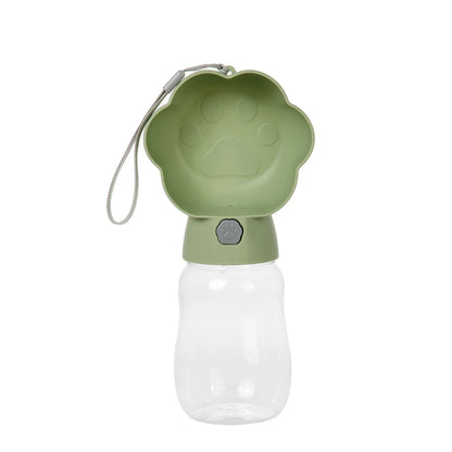 2-in-1 Portable Dog Water Bottle with Food Container – Leakproof Travel Bowl for Dogs & Cats