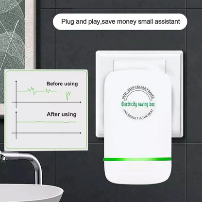“Pro Power Save Energy Saver Box 90V–250V | EU/US/UK Plug | Household & Commercial Power Saving Device”