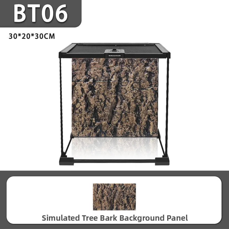 Eco Rainforest Glass Terrarium – Ideal for Lizards, Frogs, Crabs & Spiders