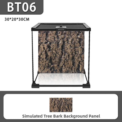 Eco Rainforest Glass Terrarium – Ideal for Lizards, Frogs, Crabs & Spiders