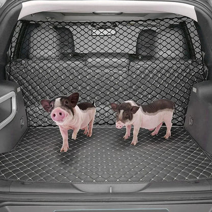 "Dog Car Trunk Barrier Net – Pet Safety Mesh for Back Seat & Cargo – Universal Fit, Easy Installation"