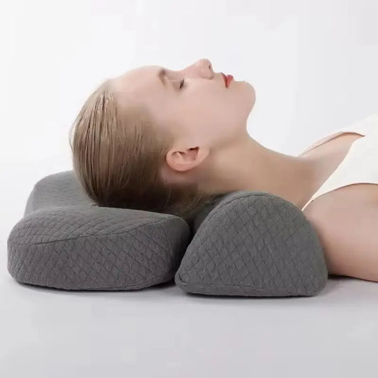 Ergonomic Memory Foam Cervical Pillow – Orthopedic Contour Bed Pillow for Side & Back Sleepers | Neck Pain Relief