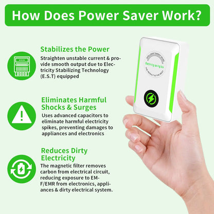 StopWatt Electricity Saving Box – Energy Saver Plug-in Device for Home 90V–250V (US/EU/UK Plug)