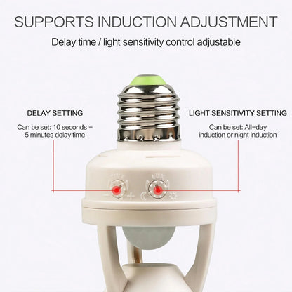 “Smart E27 LED Bulb with Infrared Motion Sensor – Energy-Saving Automatic Lighting”