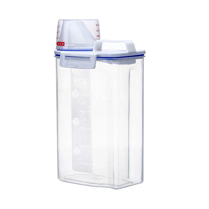 Airtight Pet Food Storage Container – 1.5kg/2kg with Measuring Cup (Dogs & Cats)