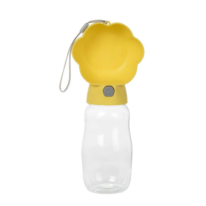 2-in-1 Portable Dog Water Bottle with Food Container – Leakproof Travel Bowl for Dogs & Cats