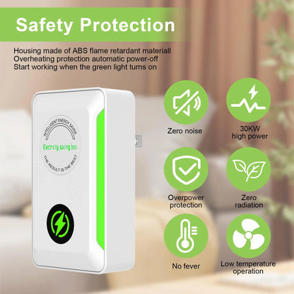 StopWatt Electricity Saving Box – Energy Saver Plug-in Device for Home 90V–250V (US/EU/UK Plug)