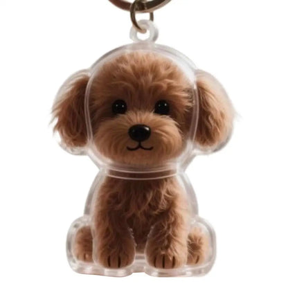Pet Hair Keepsake Capsule – Memorial Keychain Bottle for Dog & Cat Fur | Transparent DIY Storage Pendant"