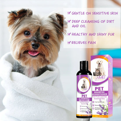 Natural Dog Shampoo – Anti-Stain, Moisturizing, Itch Relief & Hair Care (237ml)