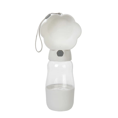 2-in-1 Portable Dog Water Bottle with Food Container – Leakproof Travel Bowl for Dogs & Cats