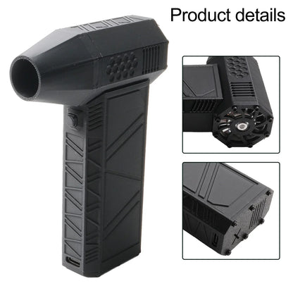 Black Industrial Blower Fan – 130,000RPM Brushless Motor, 180W Power, 4000mAh Battery, Heavy-Duty Dust Remover
