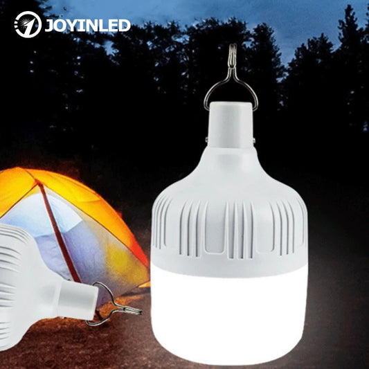 “Rechargeable LED Camping Light – Portable Emergency Lamp for Power Outage & Outdoor Use”