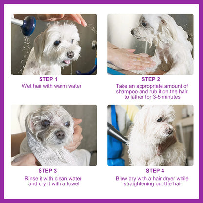 Natural Dog Shampoo – Anti-Stain, Moisturizing, Itch Relief & Hair Care (237ml)