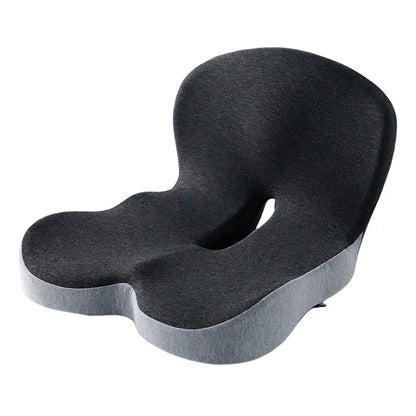 Memory Foam L-Shaped Seat Cushion with Lumbar Support – Ergonomic Chair Pad for Office, Car, Truck & Gaming