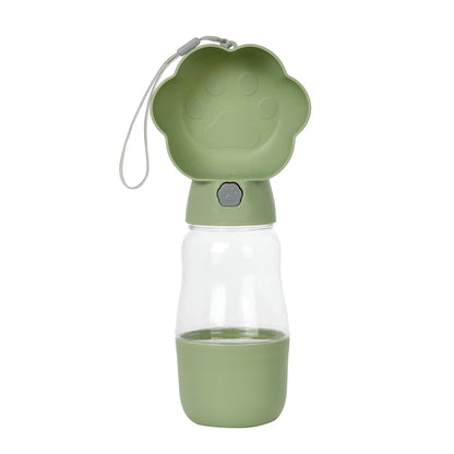 2-in-1 Portable Dog Water Bottle with Food Container – Leakproof Travel Bowl for Dogs & Cats