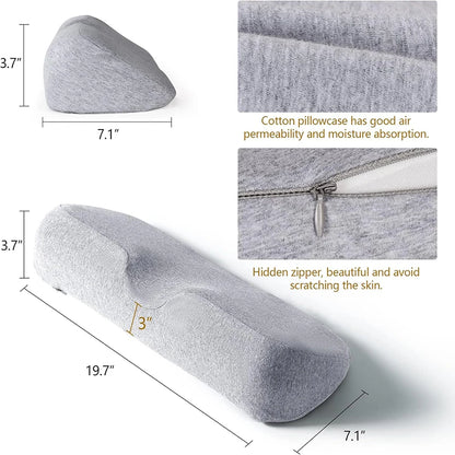 Cervical Memory Foam Pillow – Orthopedic Contour Bed Pillow for Side & Back Sleepers | Anti-Snore & Neck Pain Relief