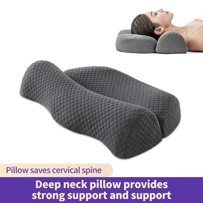 Ergonomic Memory Foam Cervical Pillow – Orthopedic Contour Bed Pillow for Side & Back Sleepers | Neck Pain Relief
